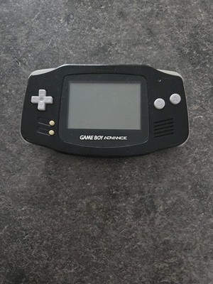 Nintendo Game Boy Advance Spielkonsole - Schwarz (AGB-001) Ohne Batterie Deckel 
