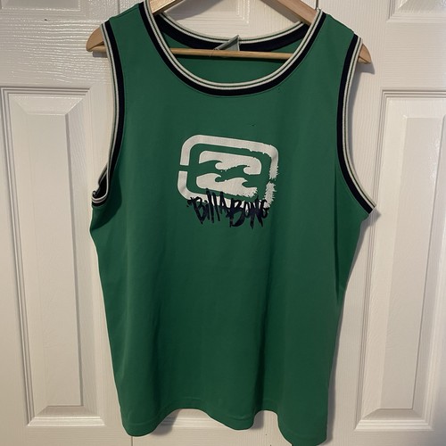Billabong, Vintage 2000s Billabong Primo Surf Skate Basketball Jersey Tank Top Sz. Medium