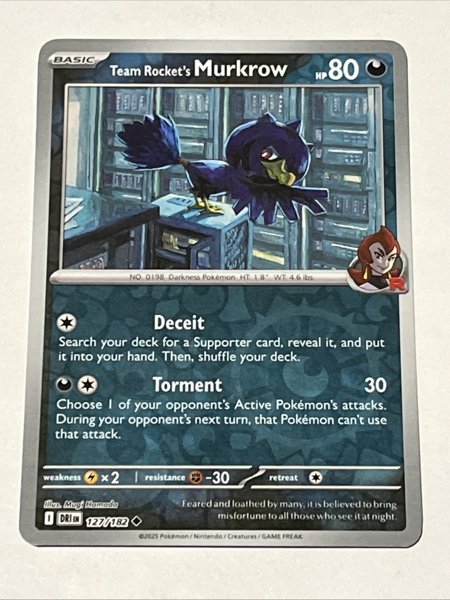 Team Rocket's Murkrow SV10: Destined Rivals Pokémon 127/182