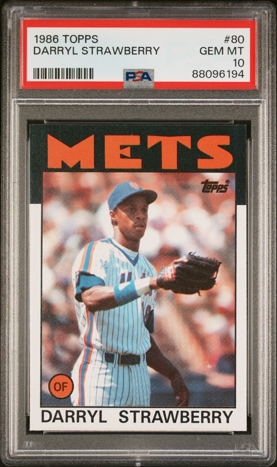 NEW SLAB 1986 TOPPS #80 DARRYL STRAWBERRY GEM MINT PSA 10