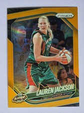 Lauren Jackson 2025 Panini Prizm WNBA Orange 18/99 #91 Seattle Storm