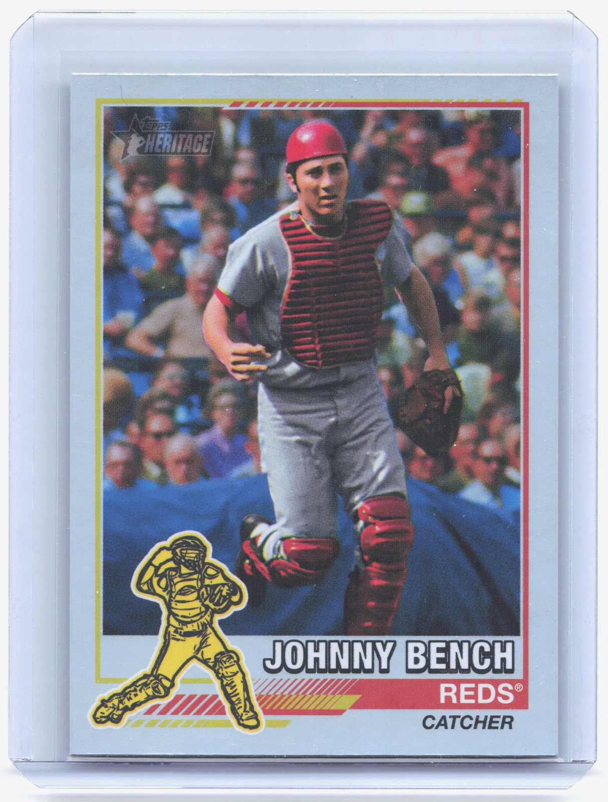 2025 Topps Heritage #76R-3 Johnny Bench 1976 Redefined Holographic