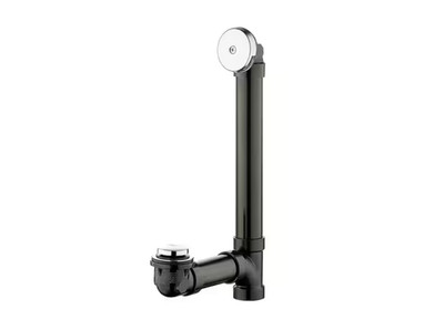 Everbilt Easy Touch 1-1/2 in. Schedule 40 Black ABS Pipe Bath Waste and Overflow