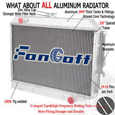 Cc374 4-row Aluminum Radiator For 1968-1974 Dodge Mopar Charger Small Block New