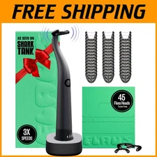 Eco-Friendly Electric Dental Flosser - 45 Refill Heads & Gentle Care Technology