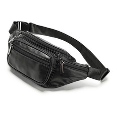 Genuine Leather Fanny Pack for Men Women Belt Bag Waist Purse Small Hiking Ru...