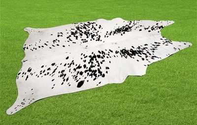 100% New Cowhide Rugs Area Cow Skin Leather (58'' x 51'') Cow hide SA-3517