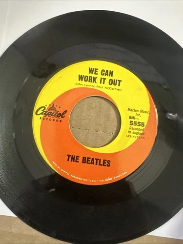 The Beatles 45 RPM Hit "We Can Work It Out /Day Tripper" Capitol 1965 VG+