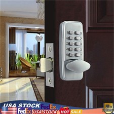 Digital Mechanical Door Lock Code Push Button Keyless Combination Knob Lock Set
