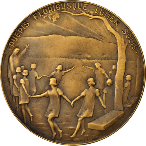 [#556955] Frankrijk, Medaille, Médecine, Docteur Mouisset, Hôpitaux de Lyon, 193 - Afbeelding 2 van 2
