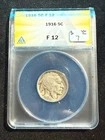 1916 BUFFALO NICKEL ANACS F 12