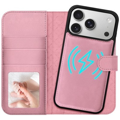 MagSafe Wallet Case für iPhone 17 Pro Max Handy Klapp Hülle mit Kartenfach