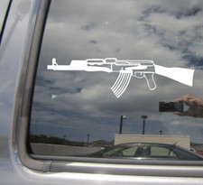 AK47 Fucile Kalashnikov - Adesivo decalcomania vinile alta qualità finestra auto 09022