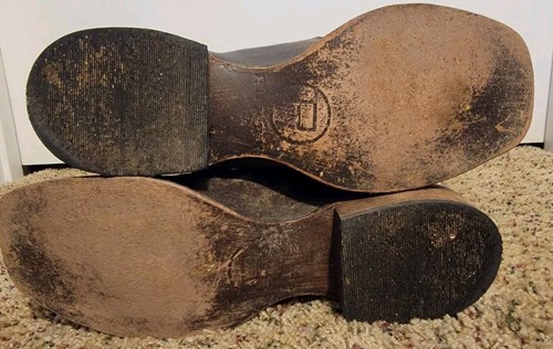 Roper Western Leder Stiefel Damen Metallic Unterlage Braun Größe 7 - Bild 8 von 11