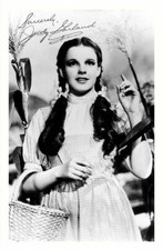 JUDY GARLAND - THE WIZARD OF OZ AUTOGRAPH SIGNED PHOTO POSTER PRINT
