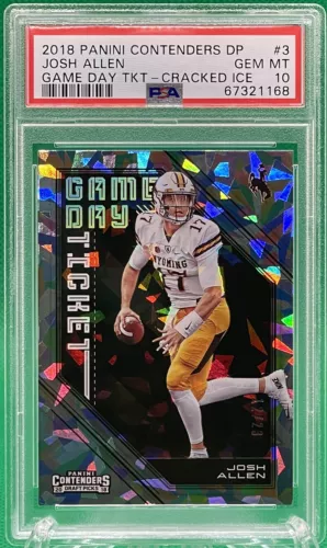 2018 Panini Contenders DP Josh Allen RC Rookie CRACKED ICE /23 🏦 PSA 10