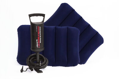 Intex Indoor und Outdoor Luftbett Queen Airbed 152x203x25cm Pumpe 2 Kissen 64765