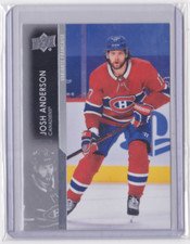 2021-22 UD SERIES 1 FRENCH BASE PARALLEL JOSH ANDERSON #95 MONTREAL CANADIENS