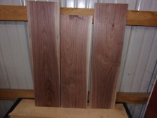 3 PC WALNUT LUMBER WOOD KILN DRIED BOARDS 15/16" THICK LOT 593Q FLAT