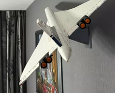 Angled Wall Mount Display for Lego Concorde 10318