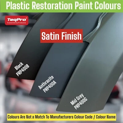 TEQPRO Bumper & Plastic Paint ANTHRACITE SATIN 400ml. Professional Spray Nozzle