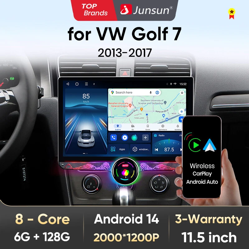 11.5'' Android 13 Autoradio Carplay WIFI GPS Navi 128G Für VW Golf VII 7 2013-17 - Bild 1 von 4