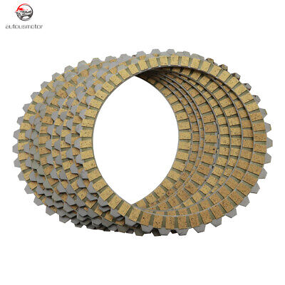 8Pcs Friction Clutch Plates for XL883 XL1200 Sportster 1991~2011 2010 2009 2008