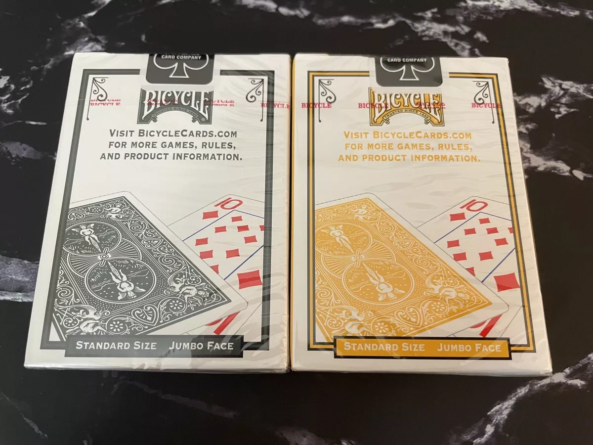 Bicycle Playing Cards Deck NEW SEALED Black Gold Bicycle Rider