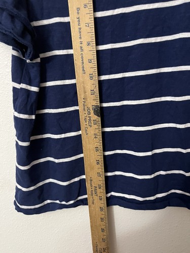 Vineyard Vines Kids XL (16) Navy Blue Striped shirt Surf tee - Picture 4 of 5