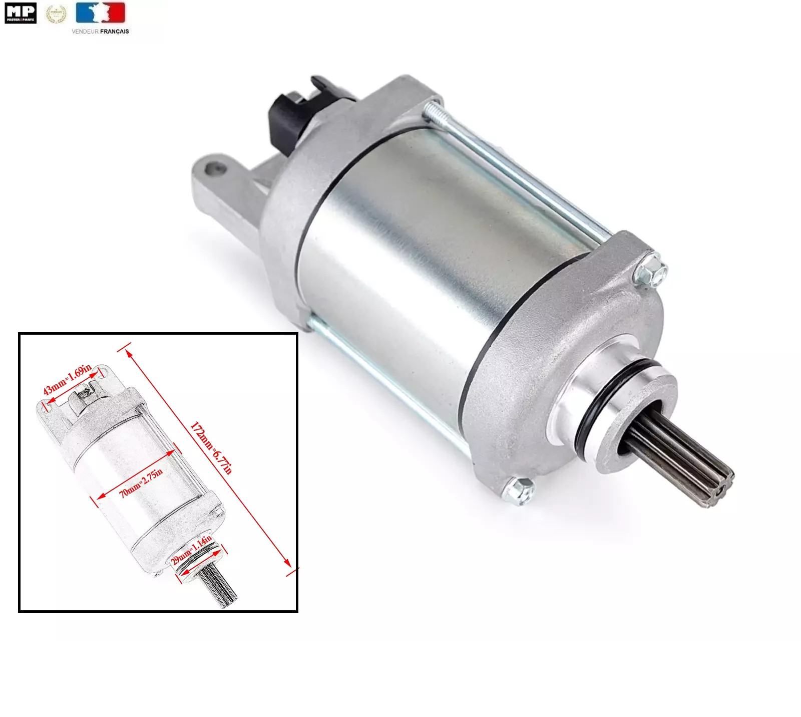 Démarreur électrique Honda Forza 250 de 2008 à 2011