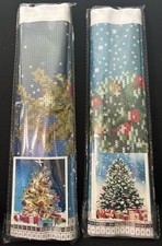 Set Of 2 Diamond Art Painting Kits Christmas Trees New Sealed 12 X 16