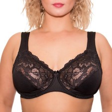 UNDERWIRE FULL COVERAGE BRA WIDE STRAPS SUPPO...