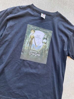 Vintage Corpse Bride Movie Tee Shirt 05 FOTL Tag Tom Burton