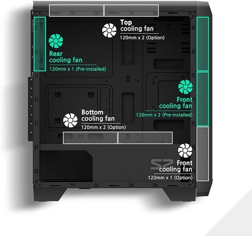 Lightweight ATX Mid-Tower PC Case with Versatile Motherboard Compatibility - Picture 11 of 11