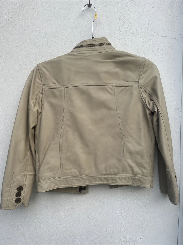 Chaqueta de cuero Christian Dior talla 10a Foto 3 de 4