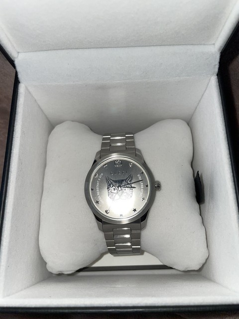 Gucci G-timeless YA1264095 38mm Silver Case and Band Men's Wristwatch for  sale online | eBay