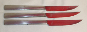 Latama Italy Stainless Steel Knife Steak Knives Satin Finish 8" Set of 3