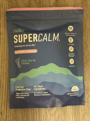 Supracalm Powdered Drink Packets (20) Relaxation & Focus No Sugar/GMO Exp 5-26