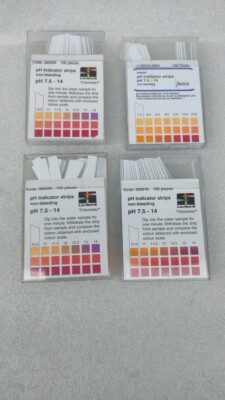 PH-INDIKATORSTREIFEN NICHT BLUTEND Ph 7,5 BIS 14 4 STÜCK