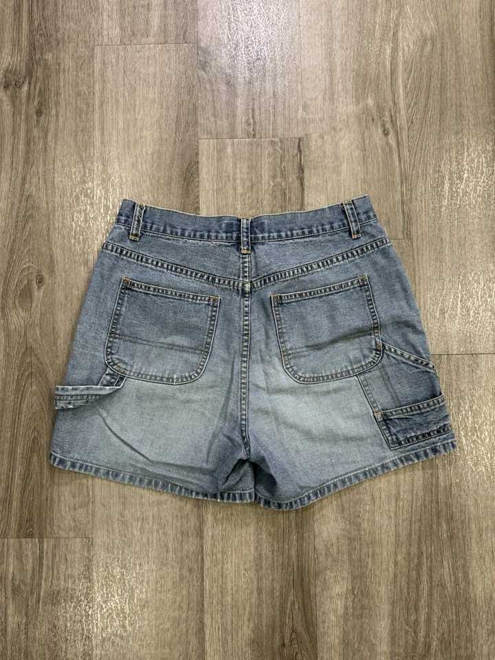 Shorts cargo jeans vintage The Limited feminino tamanho 6 azul denim algodão clássico casual - Imagem 2 de 4