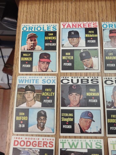 15 Card Lot 1964 Topps Baseball Rookie Stars: Unsearched Estate Liquidation Ex + - Picture 2 of 14