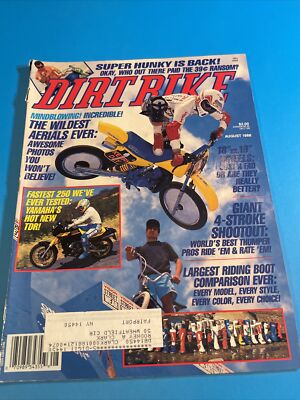 DIRT BIKE MAGAZINE AUGUST 1988-YAMAHA TDR250 DUAL SPORT-OPEN FOUR STROKE SHOOTOU