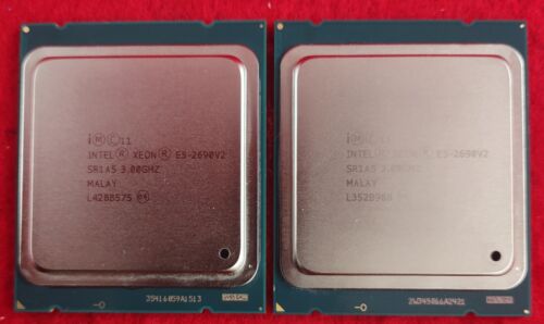 LOT OF 2 Intel Xeon E5-2690 v2 3.0GHz 25MB LGA2011 10-Core CPU Processor SR1A5