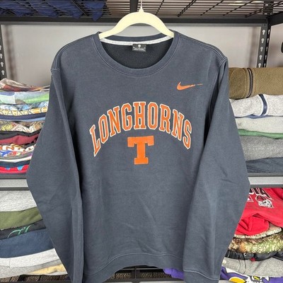 Nike Texas Longhorns Spellout Arch Logo Crewneck Sweatshirt Size M Navy Black