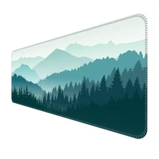 31.5x11.8 Inch Cute Blue Mountain Large Gaming Mouse Pad Funny Desk Protector