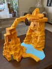 Vintage Marx Commanche Pass Dinosaur One Million BC Playset Mountain (6 Pieces)