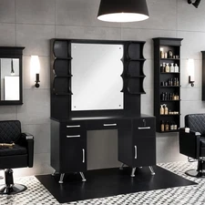 Vanity Set with Mirror Make up Table Spa Styling Station 3143