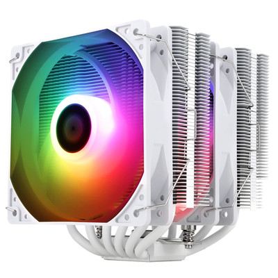 Peerless Assassin 120 SE ARGB White CPU Air Cooler, 6 Heat Pipes Cooler, Dual 12