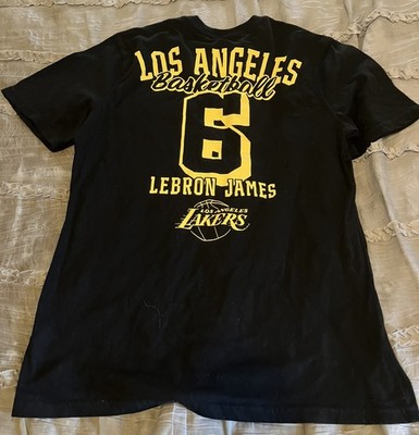 LEBRON JAMES Los Angeles LAKERS Basketball UNK Jersey Style Black SMALL Shirt