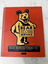 1938 Bear Manufacturing Auto Service Catalog Happy Bear Wheel Alignment Garage 1938 Bear Manufacturing Auto Service Catalog Happy Bear Wheel Alignment Garage